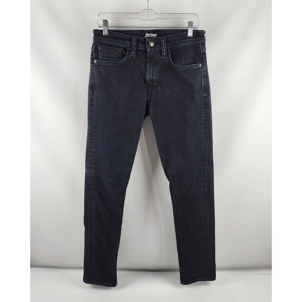 Revtown Jeans Mens 30x31 Black Decade Tapered Leg Denim